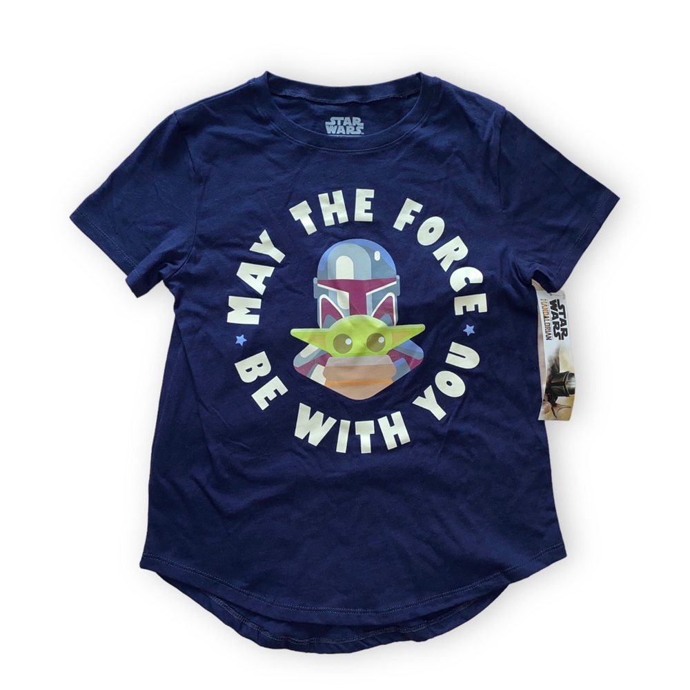 Disney Star Wars The Mandalorian The Child Grogu Graphic Tshirt Size Junior M